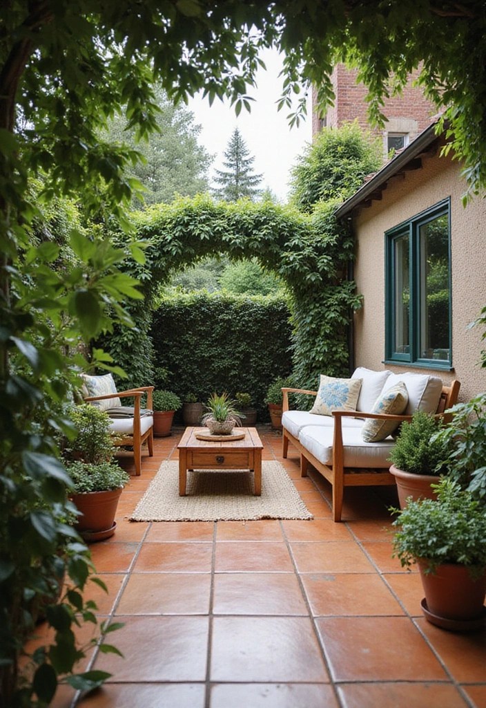 20 DIY Ceramic Tile Projects to Revamp Your Home (Don't Miss #11!) - 3. Stylish Outdoor Patio