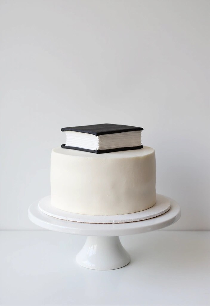 21 Creative Book Cake Ideas That Every Bookworm Will Adore (Get Ready for #13!) 20 21 Creative Book Cake Ideas That Every Bookworm Will Adore (Get Ready for #13!) - 9. The Minimalist Book Cake