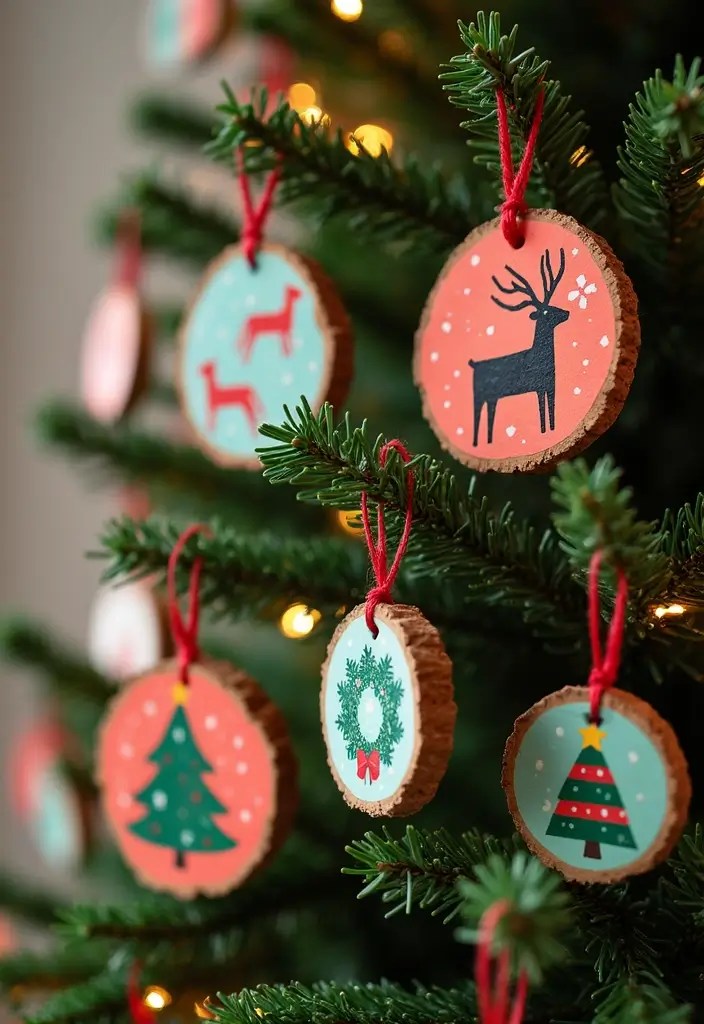 21 Easy Wood Slice Crafts That Will Blow Your Mind (Especially #12!) 43 21 Easy Wood Slice Crafts That Will Blow Your Mind (Especially #12!) - 16. Wood Slice Ornaments