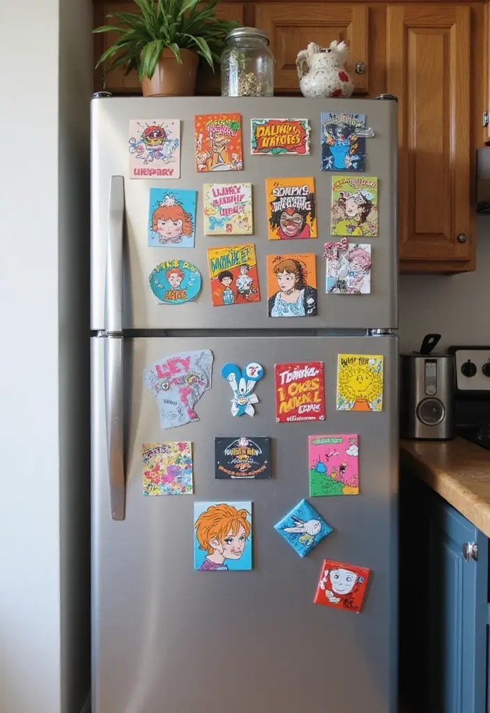 18 Easy DIY Pop Art Projects That Will Transform Your Space (Even #7 Is a Breeze!) - 10. Quirky Magnets