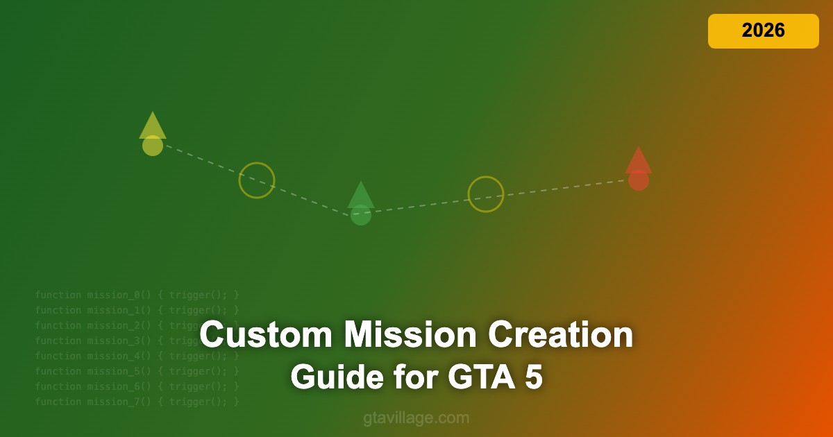 Custom Mission Creation Guide For GTA 5 2026 For GTA 5 GTAVillage Com 