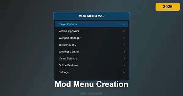 Mod Menu Creation Guide For GTA 5 Custom Trainer 2026 For GTA 5