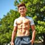 Unleash Your Potential: Teen Boy With Six-Pack Abs