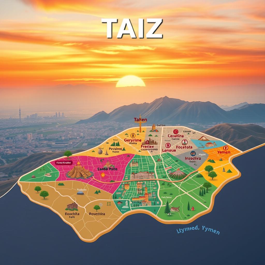 Explore Taiz A Colorful Map Of Yemen S Vibrant City 3391176