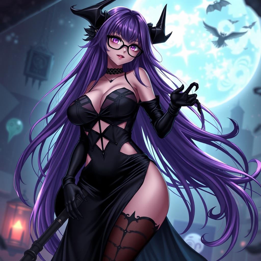 Mystical allure: demonic anime witch