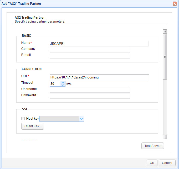 Sending as2 messages