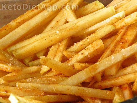 photo Low Carb Veggie Fries the best low carb baked french fries