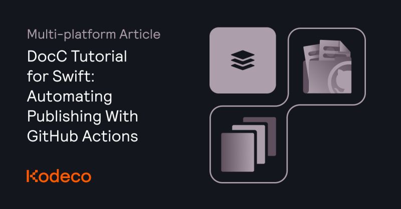 Docc Tutorial For Swift Automating Publishing With Github Actions Kodeco - Premium Abstract Illustration Gallery - 4K