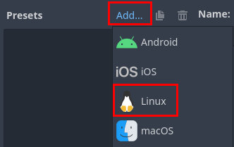 Add Linux export