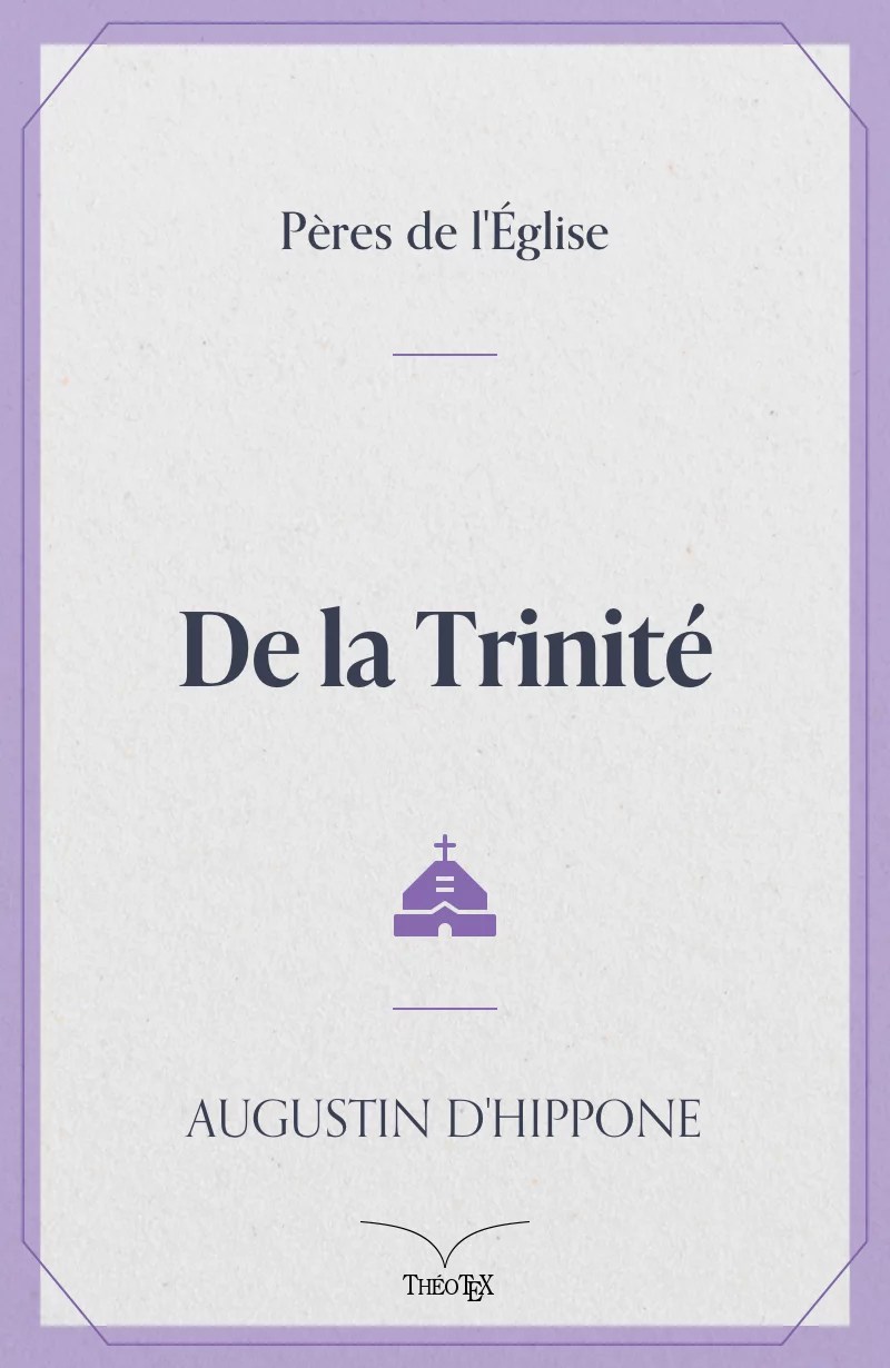 De La Trinité Logos Bible Software