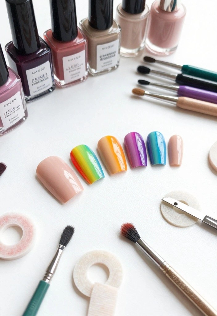 19 Easy Rainbow Pride Nails For Beginners (Even You Can Do #11!) - 4. Rainbow Tips