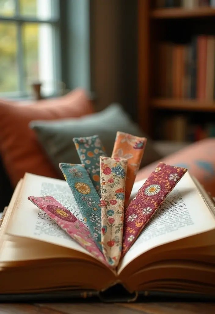 20 Easy Sewing Projects That Will Make You a Fashionista in No Time (#13 Is So Cute!) - 7. Fabric Bookmarks