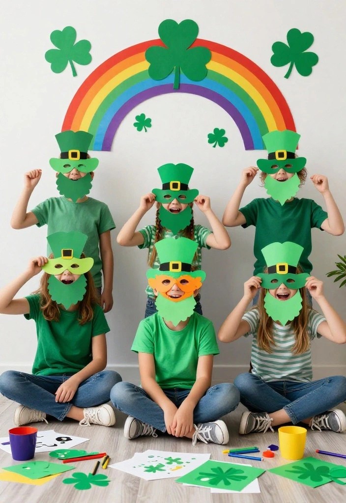 15 Adorable St. Patrick's Day Crafts for Kids That Are Super Easy and Fun! - 13. Leprechaun Beard Masks