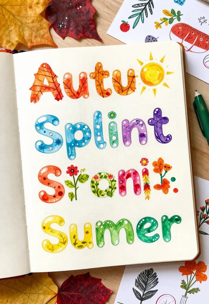 20 Creative Bubble Letters Ideas That Will Make Your Art Pop (You Won't Believe #12!) - 18. Seasonal Bubble Letters