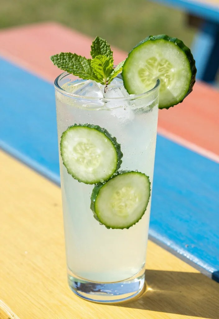 20 Epic Summer Party Drinks That Will Steal the Show at Your Next BBQ! - 5. Cucumber Mint Cooler