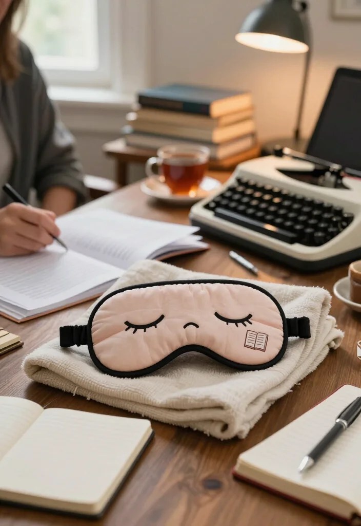 19 Hilarious Gifts for Authors Who’d Rather Write Than Socialize (Every Writer Will Relate to #5!) - 6. A Book-Shaped Sleep Mask for Authors Who Edit Past Midnight
