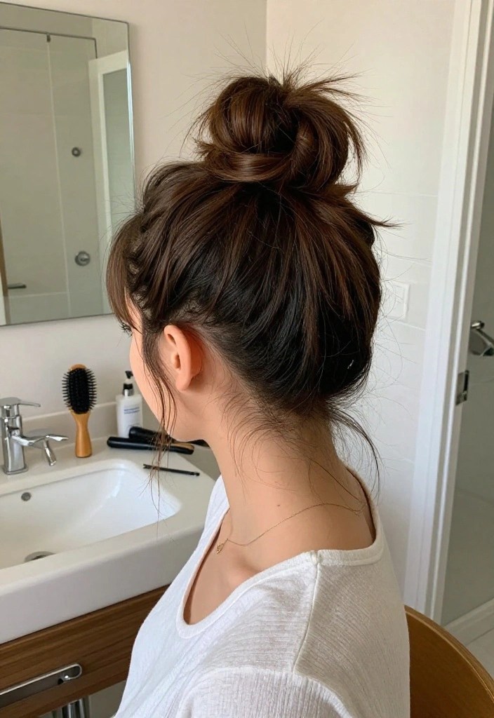 15 Easy Hairstyles That'll Transform Your Look in Under 10 Minutes (Tutorials Included!) - 8. Quick Top Knot