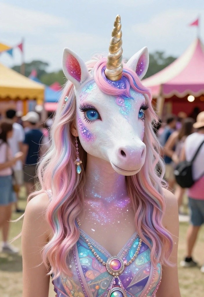 20 Jaw-Dropping Face Painting Ideas for Festivals (You Won't Believe #6!) - 6. Mystical Unicorn