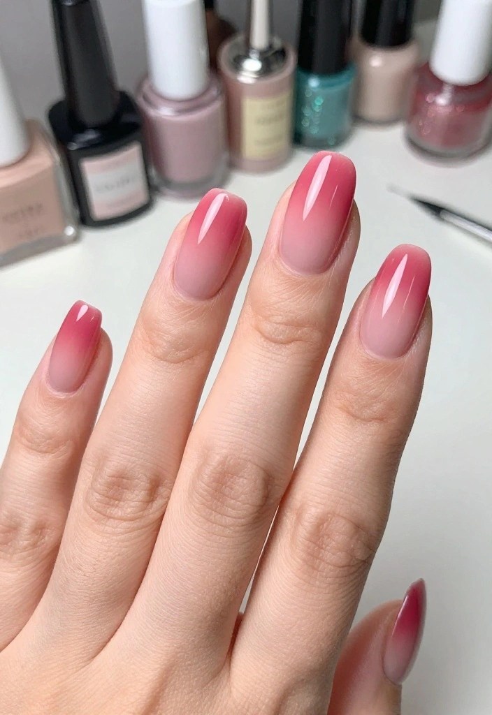20 Stunning Pink Nail Art Designs That Will Make You the Envy of Your Friends! - 1. Blush Ombre Delight
