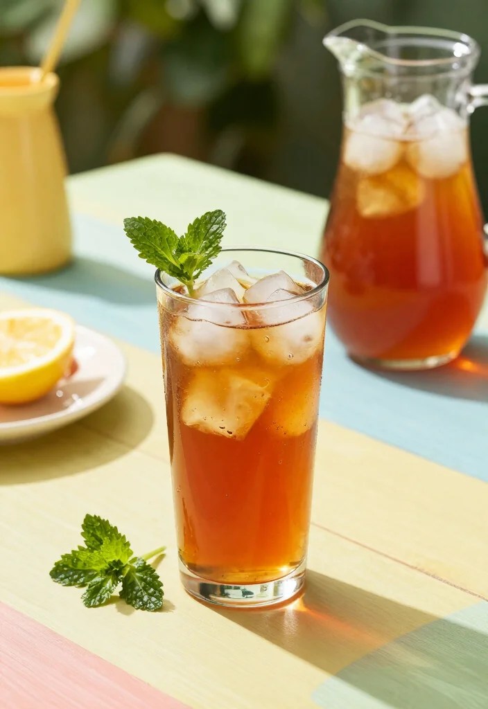 20 Epic Summer Party Drinks That Will Steal the Show at Your Next BBQ! - 8. Herb-Infused Iced Tea