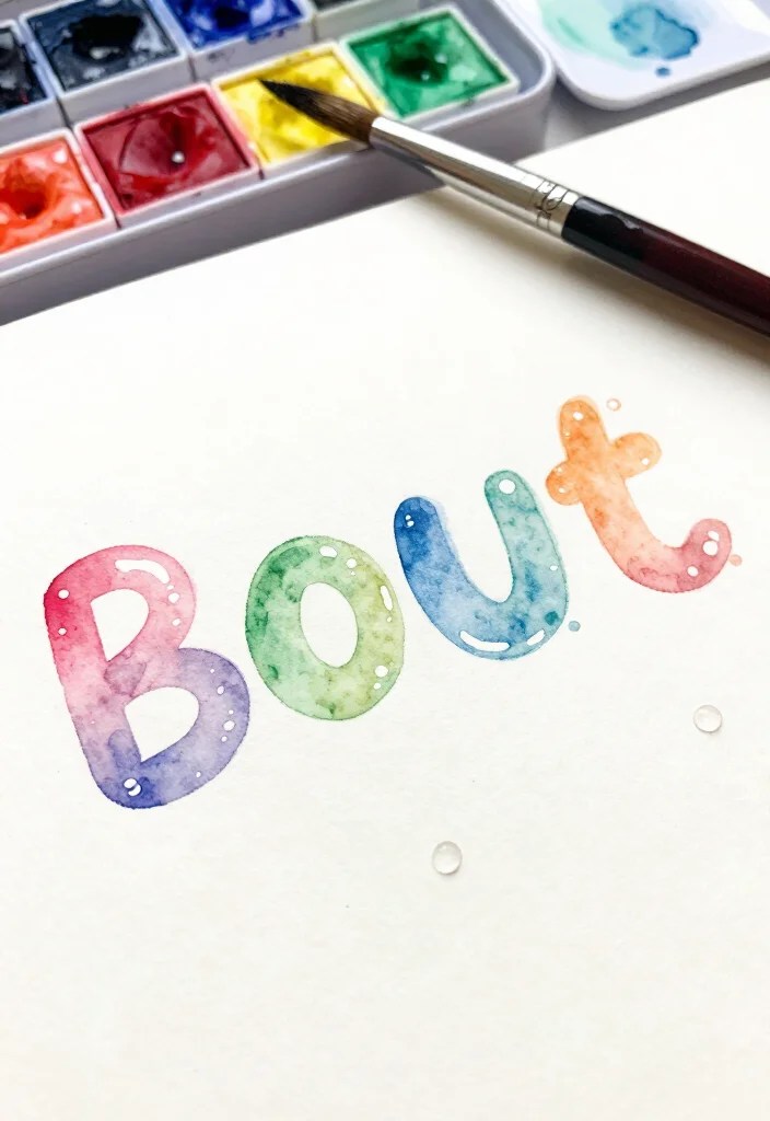 20 Creative Bubble Letters Ideas That Will Make Your Art Pop (You Won't Believe #12!) - 7. Watercolor Bubble Letters