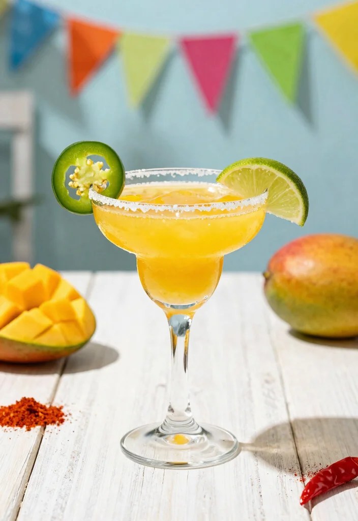 20 Epic Summer Party Drinks That Will Steal the Show at Your Next BBQ! - 4. Spicy Mango Margarita