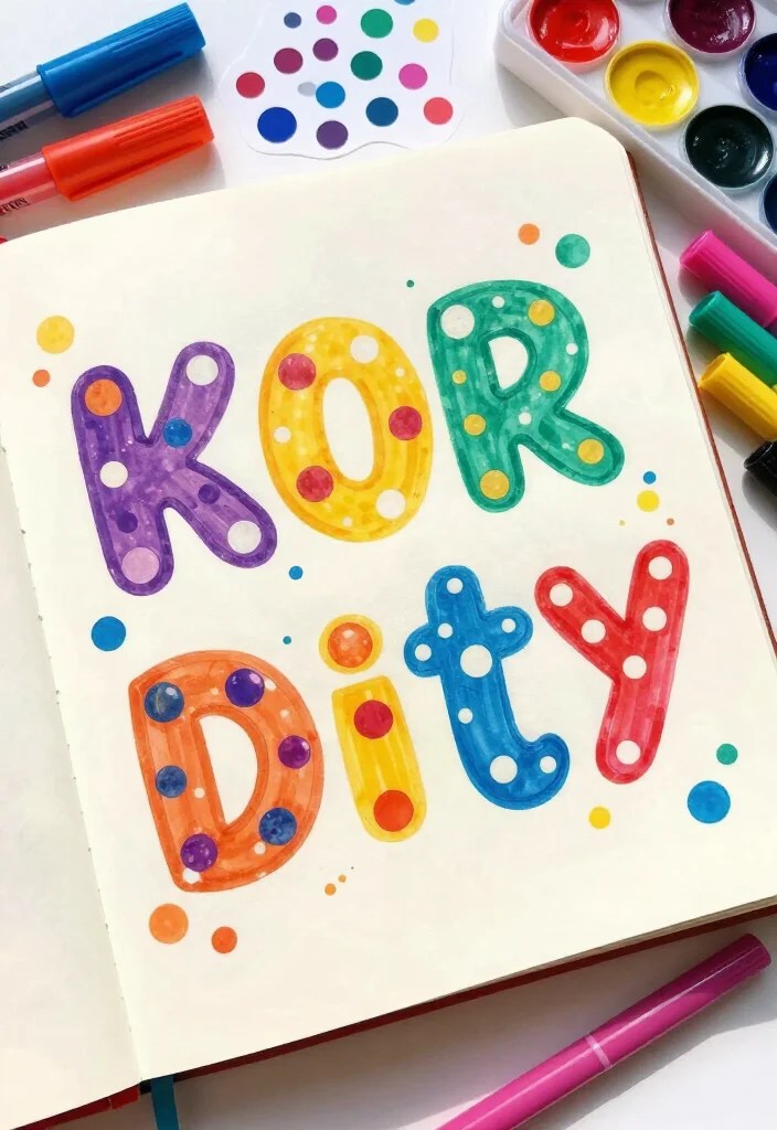 20 Creative Bubble Letters Ideas That Will Make Your Art Pop (You Won't Believe #12!) - 2. Polka Dot Bubble Letters