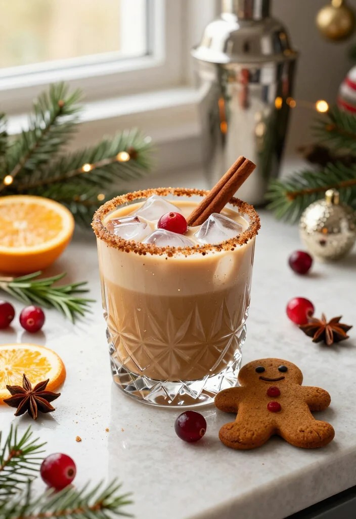 19 Festive Holiday Cocktail Party Ideas That'll Make Your Celebration Sparkle (The Cranberry Punch Is a Must!) - 16. Make a Batch of Gingerbread White Russians