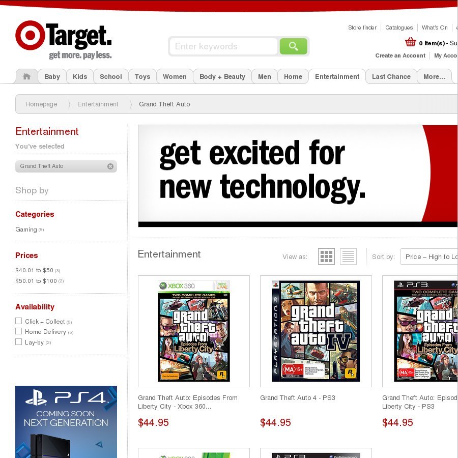 Grand Theft Auto V 79 At Target PS3 Or Xbox 360 OzBargain 116365x 
