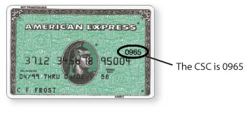 Card security code