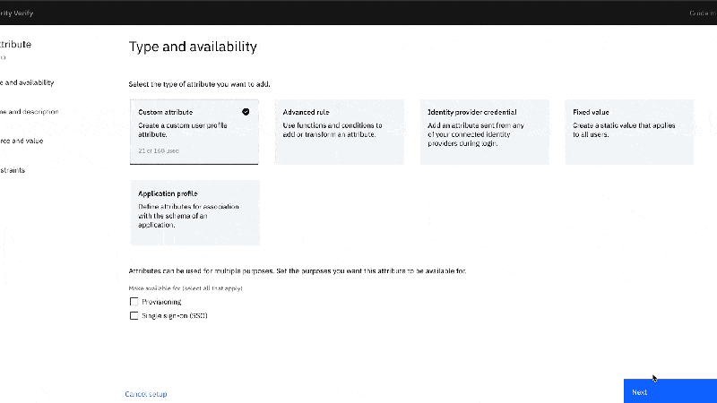 Setup employee profile.
