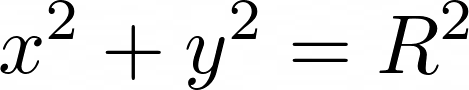Équation d'un cercle