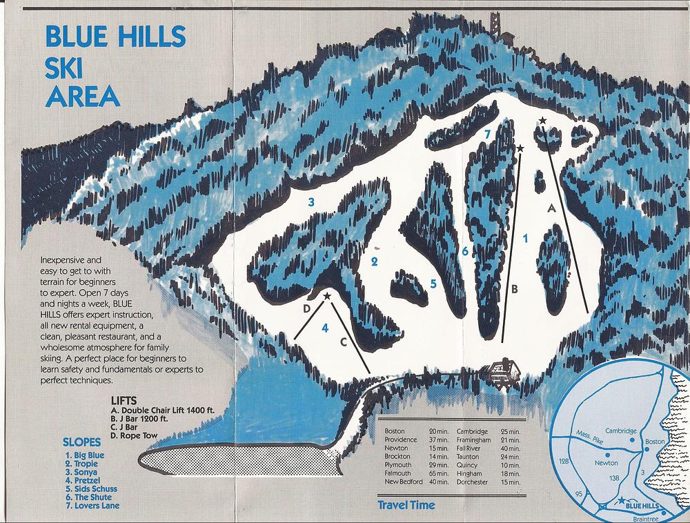 Blue Hills Ski Area Maps.