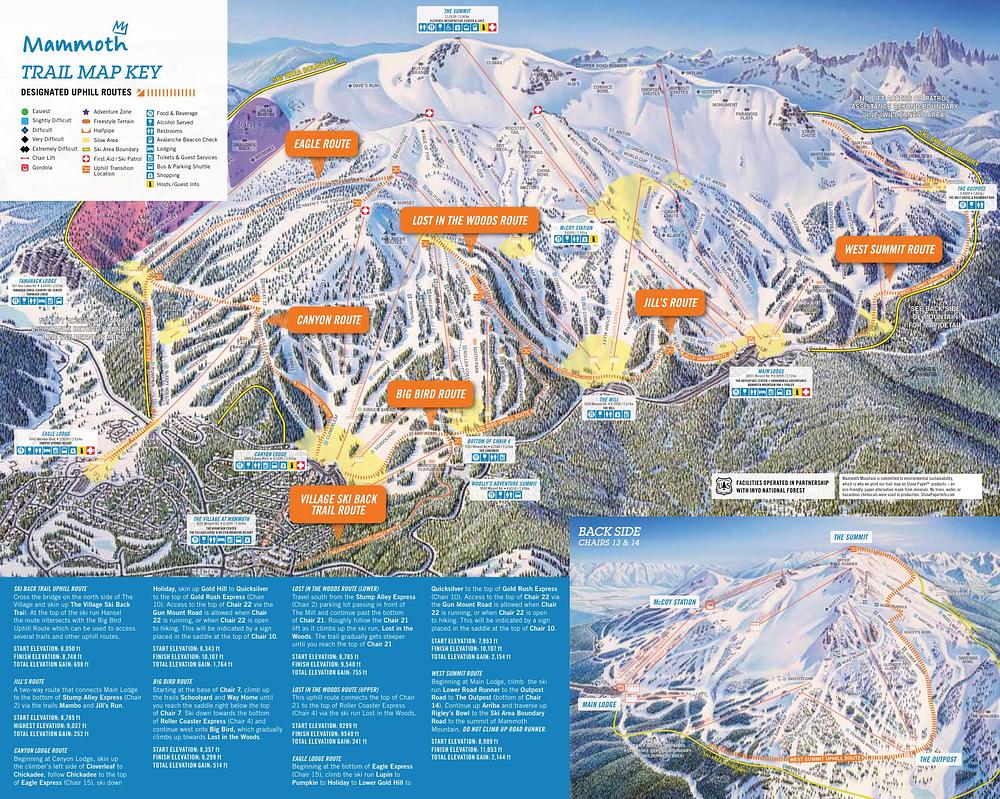 Mammoth Mountain Map California Mammoth Mountain News Archives