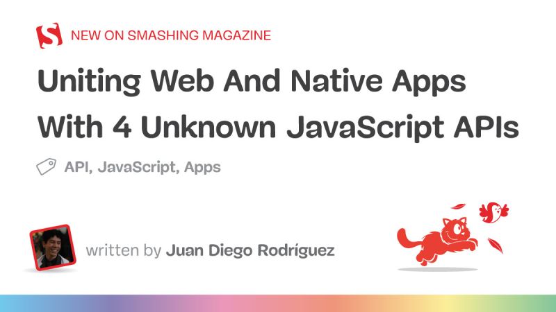 Uniting Web And Native Apps With 4 Unknown Javascript Apis Sirrona - Incredible Mobile Colorful Arts | Free Download