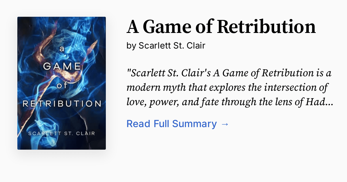 A Game Of Retribution Summary Audio Analysis Book 2548339 