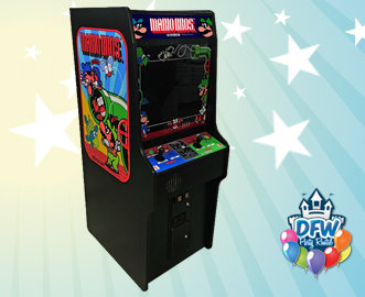 Arcade party rental provides the latest arcade and amusement games machine, carnival game for rent, san francisco, bay area, california and nevada. Mario Bros Video Game Rental Dfw Party Rental Frisco Tx