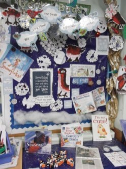reflection - Mrs Blenkharn Mrs Stubbs - We have been thinking about caring for winter birds. We have written thank-you prayers.