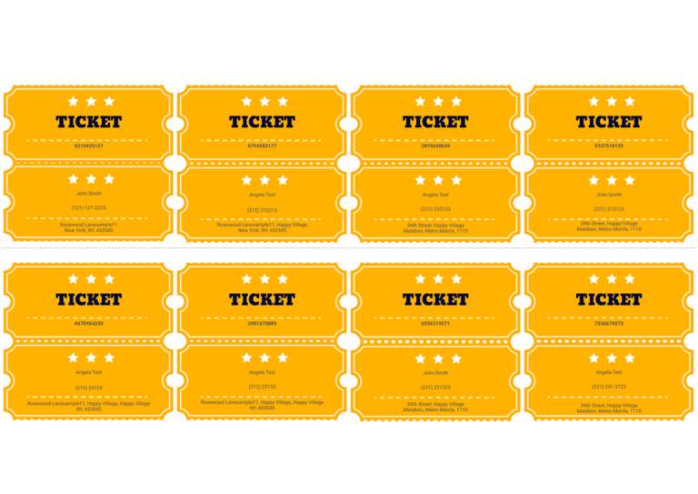 Free raffle ticket template pdf templates jotform