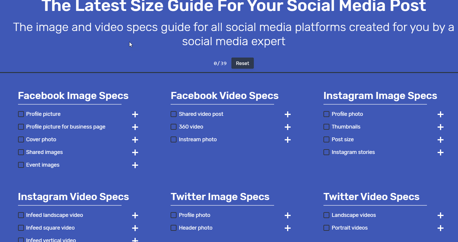 Social Media Image Guide