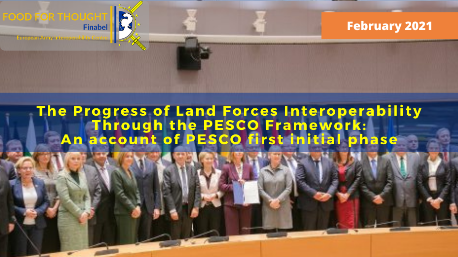 Read more about the article The Progress of Land Forces Interoperability Through the PESCO Framework: An account of PESCO first initial phase