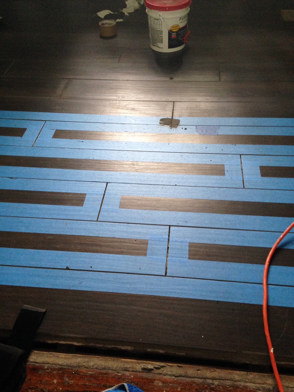 Matthew is so neat with his taping!