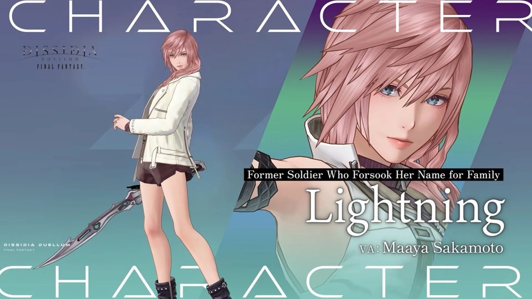 Dissidia Duellum Final Fantasy Character Preview Lightning