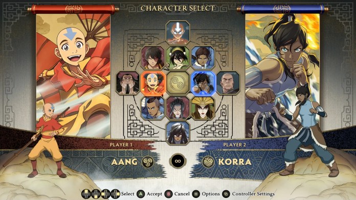 Avatar Legends - Character Select
