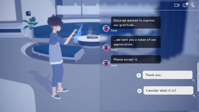 Shiro checks his messages