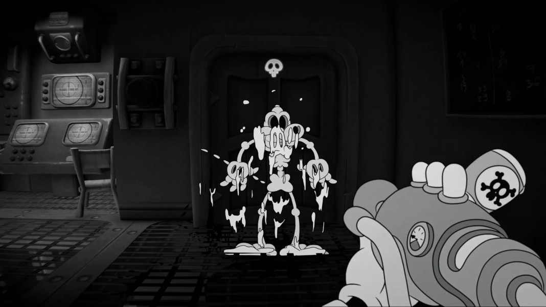A skeleton of an anthropomorphic Mouse in MOUSE: P.I. For Hire.