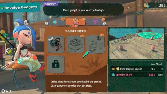 Splatoon Raiders Gadgets