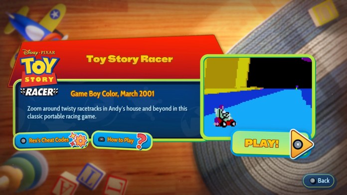 Toy Story Retro Roundup Options