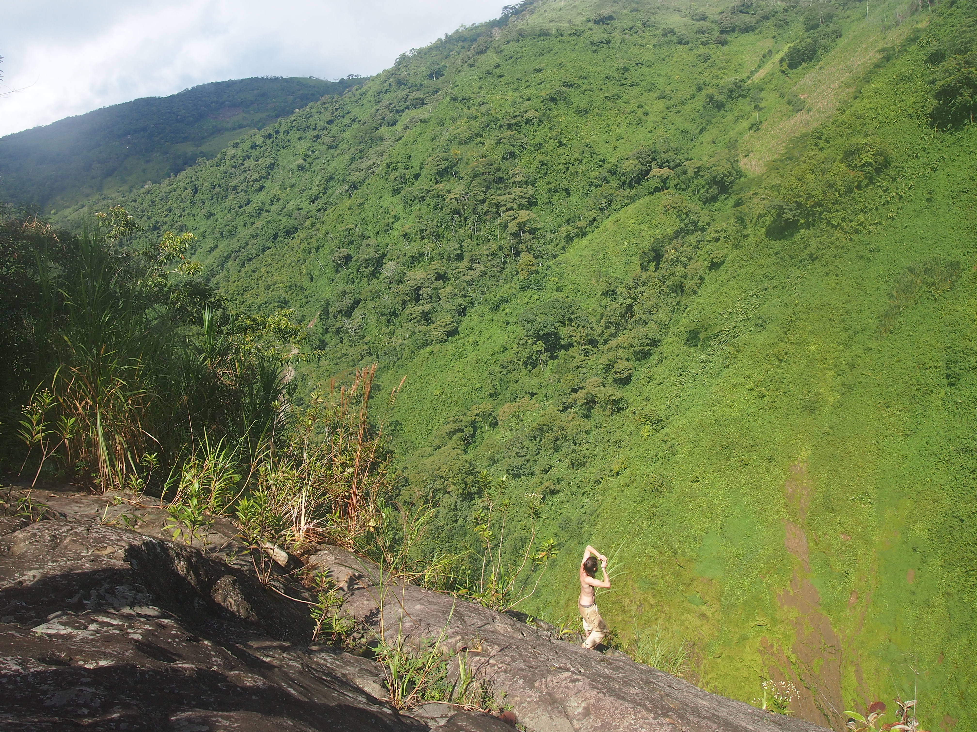 La parte arriba de la catarata