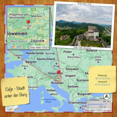 Celje - Stadt unter der Burg